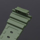 Ремінець для Casio G-Shock GA-2100/2110 Army Green Silver