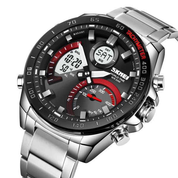 Skmei 1889RDWT Silver-Red-White