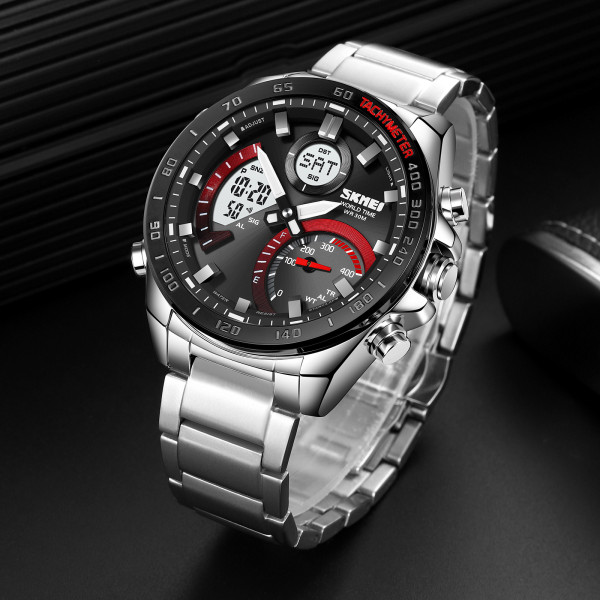 Skmei 1889RDWT Silver-Red-White