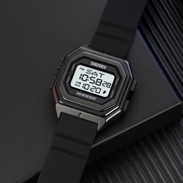 Skmei 1875PWT Black-White Silicone