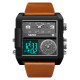 Skmei 2020BKBKBN Black-Broun-Black