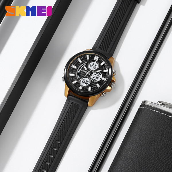 Skmei 2235BKGDWT Black-Gold-White