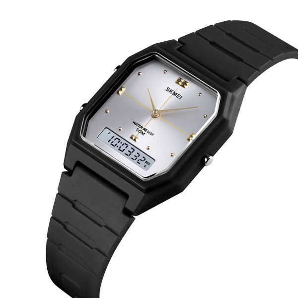 Skmei 1604BKSI Silver-Black