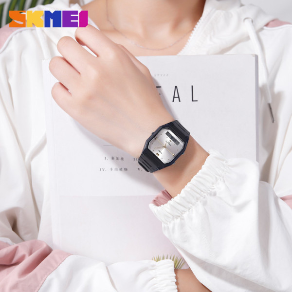 Skmei 1604BKSI Silver-Black