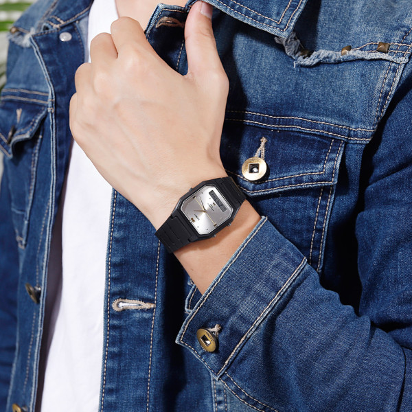 Skmei 1604BKSI Silver-Black