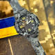 Годинник наручний Patriot 002CMGYUAGD Тризуб золото Сірий камуфляж + Коробка.