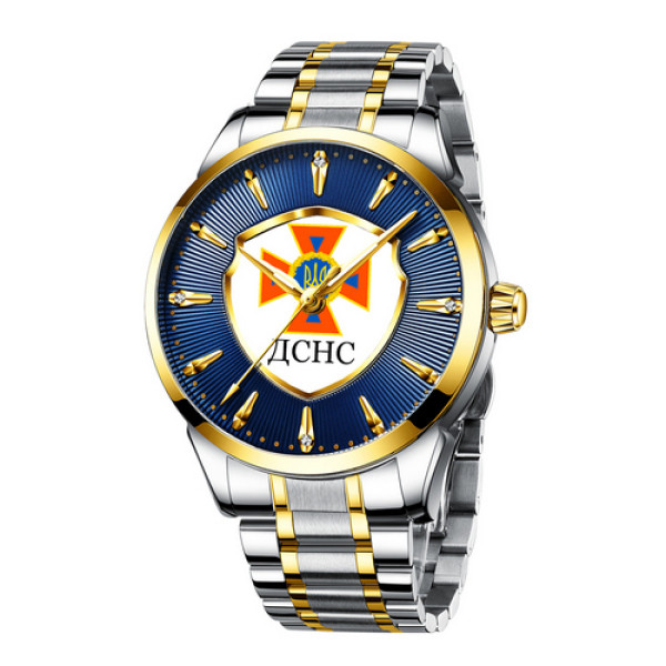 Chronte с логотипом ДСНС Silver-Gold-Blue-White