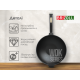 Чавунна сковорода Brizoll WOK 240х70 мм з дерев'яною ручкою Black