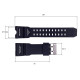 Ремінець для годинника Skmei 1155/1155B black 1051-0526