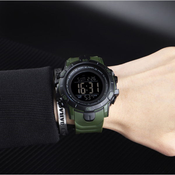 Skmei 1475AG Black-Military Wristband, 1080-0813, Skmei