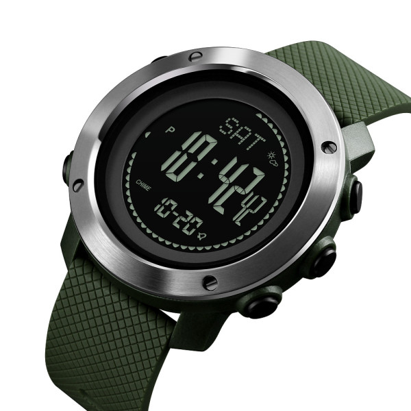 Skmei 1418AG  Army Green + Compass, 1080-0840, Skmei