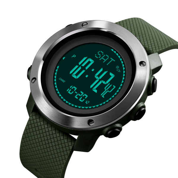 Skmei 1418AG  Army Green + Compass, 1080-0840, Skmei
