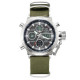AMST 3003 Silver-Black Green Wristband