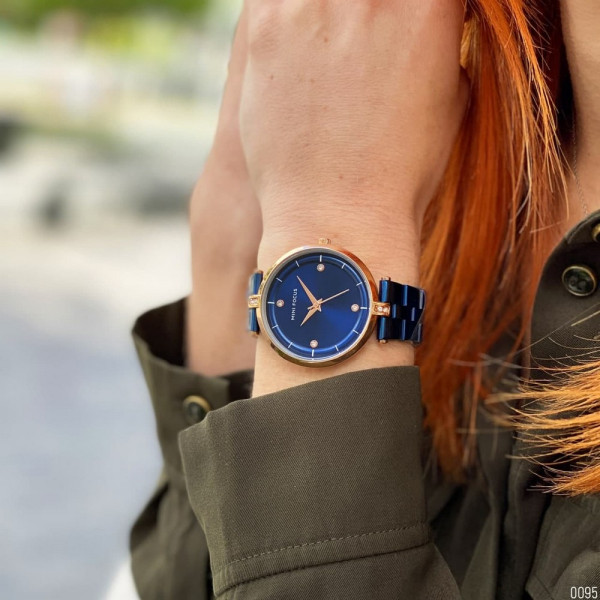 Наручний годинник Mini Focus MF0120L.03 Blue-Cuprum Diamonds, 1095-0095, Mini Focus