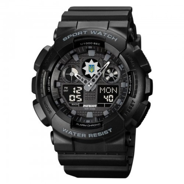 Годинник наручний Patriot 007 Black Police UA + Коробка.