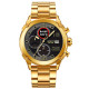 Годинник наручний Patriot 016 Ваше Лого Gold-Black Steel