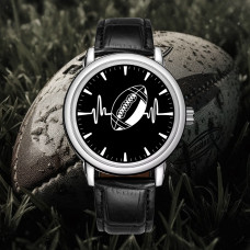Leather Football Watch Model 220106 - Ideal Gift for Her