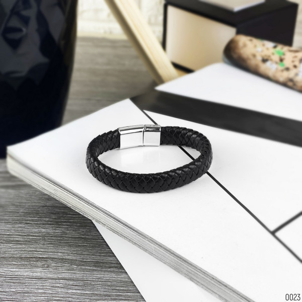 2B Rich Bracelet 6 mm, 19 cm Black-Silver