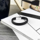 2B Rich Bracelet 6 mm, 19 cm Black-Silver