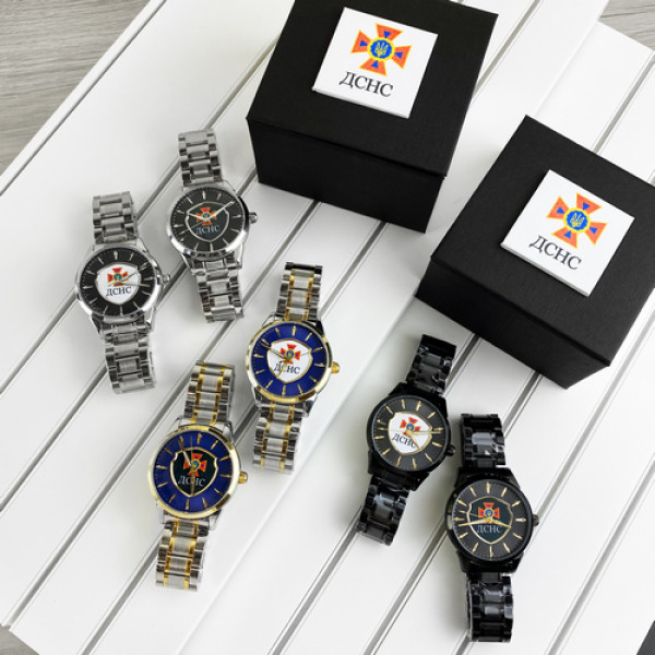 Chronte с логотипом ДСНС Silver-Gold-Blue-Black