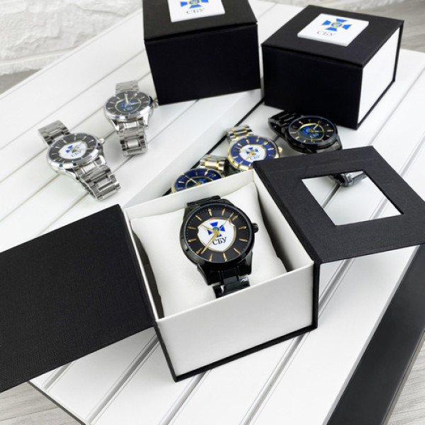 Chronte с логотипом СБУ Silver-Gold-Blue-White