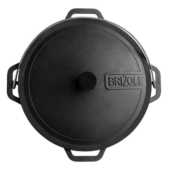 Казан чавунний азіатський Brizoll 15 л з кришкою