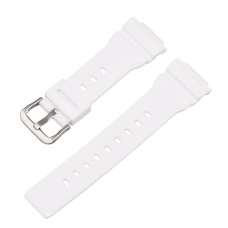Ремінець для Casio G-Shock GMA-S110/S120/S130/S140, DW-5600/6900, GW-M5610 White-Glossy Silver