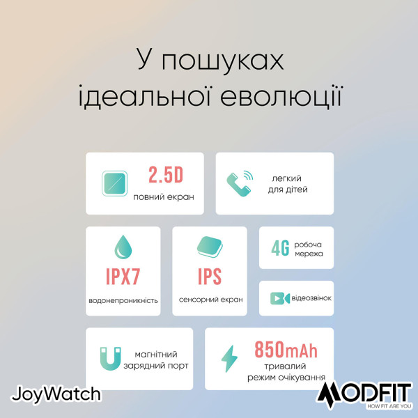 Розумний дитячий годинник Modfit JoyWatch Blue
