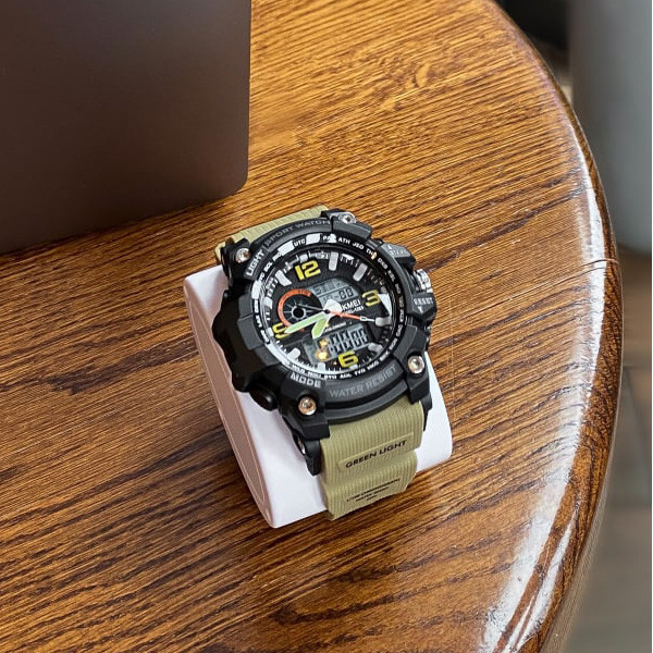 Skmei 1283 Black-Khaki Wristband