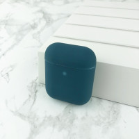 Чехол Airpods 1/2 Silicone Case Slim Pacific Green