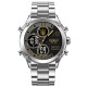 Годинник наручний Patriot 017 Тризуб Золото Silver-Black Steel