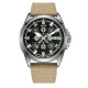 Годинник наручний Awarder Embroidery Silver-Army Green Khaki Automatic 10ATM