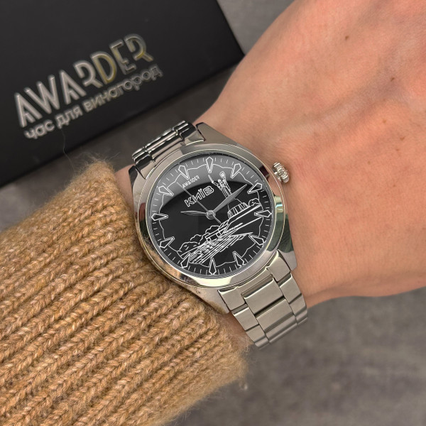 Жіночий годинник Awarder 035 Київ I Silver-Black