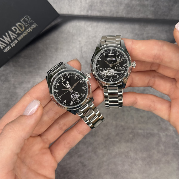 Жіночий годинник Awarder 035 Київ I Silver-Black
