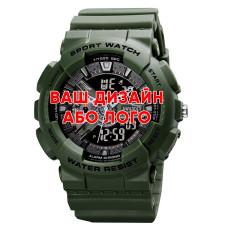 Годинник наручний Awarder 005 Ваше лого Army Green