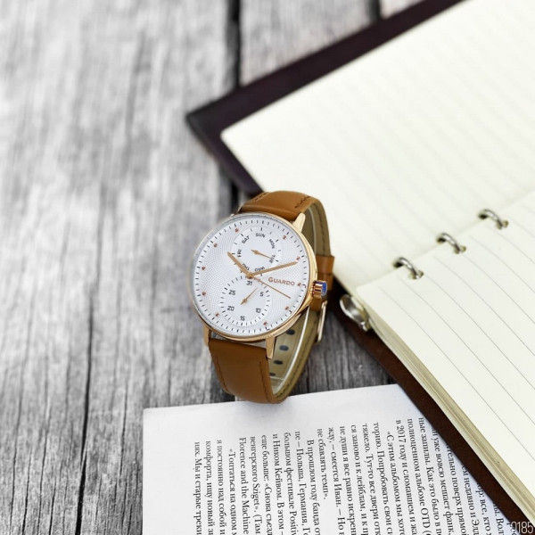 Guardo 012522-4 Brown-Cuprum-White