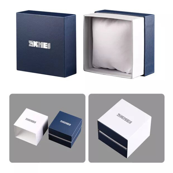 Коробка для часов Skmei Square Blue-White Box 1000-0249