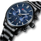 Curren 8446 Black-Blue