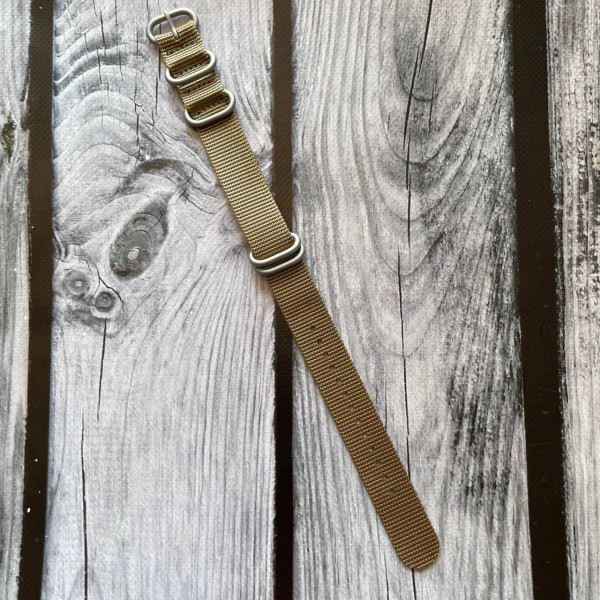 Ремінець для годинника Nato Khaki 20 мм 1051-0475