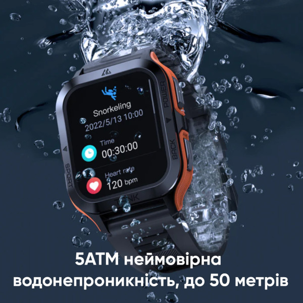 Розумний годинник Kospet Tank M2 Black