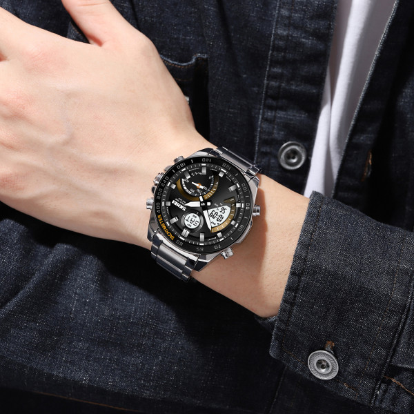Skmei 1889GDWT Silver-Gold-White