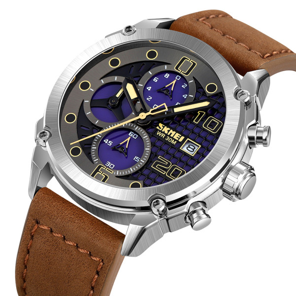 Skmei 2051SIBN Silver-Brown