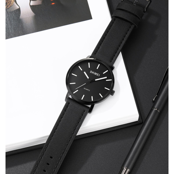 Skmei 1984LBK Black-leather belt