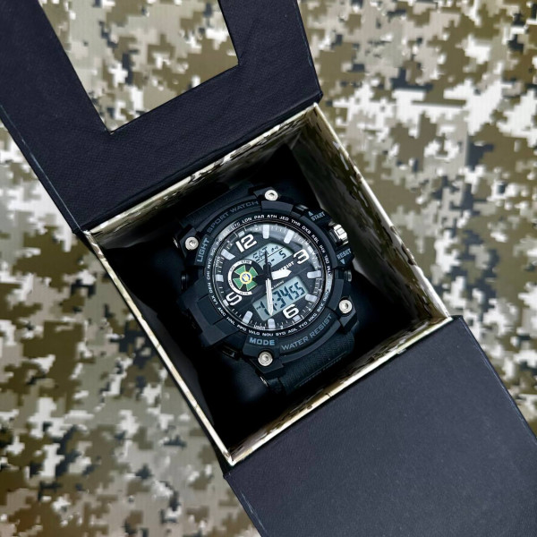 Годинник наручний Patriot 012BKDPS ДПС Чорні + Коробка.