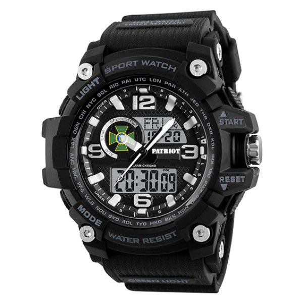 Годинник наручний Patriot 012BKDPS ДПС Чорні + Коробка.