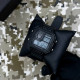 Годинник наручний Patriot 010BKUASI Тризуб срібло Чорні + Коробка.