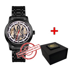 Годинник наручний Patriot 025 Sharp All Black Індивідуальне Лого