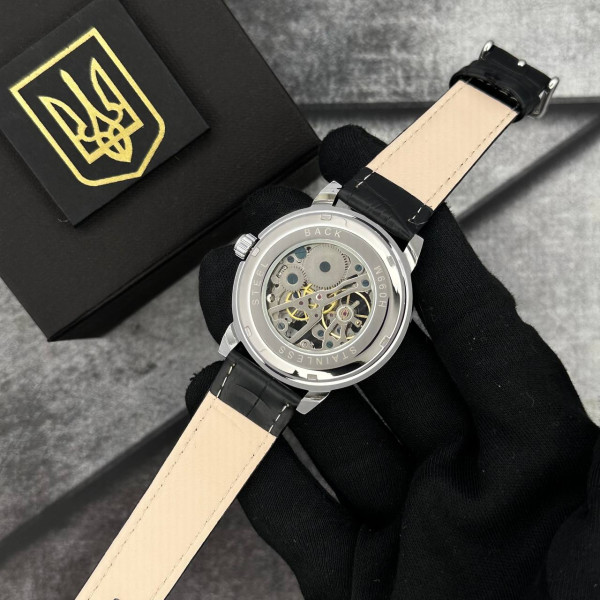 Годинник наручний Patriot 022 Silver-Black Mechanic Вільний бо Українець