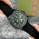 Часы наручные Awarder Embroidery Black-Green Black Automatic 10ATM