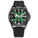 Часы наручные Awarder Embroidery Black-Green Black Automatic 10ATM